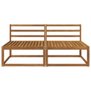 2 Stk Udendørs Mellem Sofa Naturfarvet 158 x 83 x 73 cm