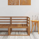 Udendørs Hjørnesofa Naturfarvet 83 x 83 x 73 cm