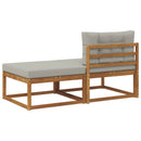 Sektionel sofa enheder med pude 2 Stk Naturfarvet