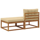Sektionel sofa enheder med pude 2 Stk Naturfarvet
