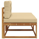 Sektionel sofa enheder med pude 2 Stk Naturfarvet