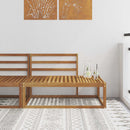 Udendørs end sofa Naturfarvet 115 x 83 x 73 cm