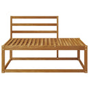 Udendørs end sofa Naturfarvet 115 x 83 x 73 cm