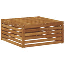 Udendørs puf Naturfarvet 79 x 79 x 37 cm Massivt Akacietræ