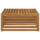 Udendørs puf Naturfarvet 79 x 79 x 37 cm Massivt Akacietræ