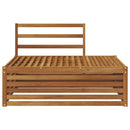 Udendørs end sofa Naturfarvet 115 x 83 x 73 cm