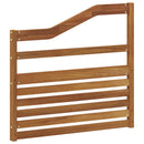 Armlæn 2 pcs Brun 79 x 4 x 73 cm Konstrueret træ
