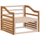 Armlæn 2 pcs Brun 79 x 4 x 73 cm Konstrueret træ