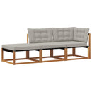 Sektionel sofa enheder med pude 3 Stk Naturfarvet og lysegrå