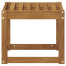 Skammel Bænk Naturfarvet 43 x 43 x 37 cm Massivt Akacietræ
