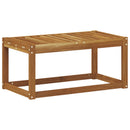 Udendørs Skammel Bænk Naturfarvet 79 x 43 x 37 cm