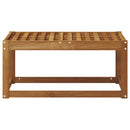 Udendørs Skammel Bænk Naturfarvet 79 x 43 x 37 cm