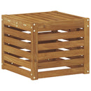 Udendørs Skammel Bænk Naturfarvet 43 x 43 x 37 cm