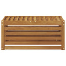 Udendørs Skammel Bænk Naturfarvet 79 x 43 x 37 cm