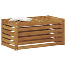 Udendørs Skammel Bænk Naturfarvet 79 x 43 x 37 cm