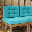 Udendørs Sofa Pude Polyester Turkis 60 x 60 x 8 cm
