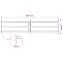 Vindues Sikkerhedsgitter 174 x 45 cm Galvaniseret stål