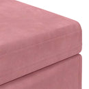Taburet Lyserød 41 x 41 x 40 cm Velour og konstrueret træ