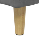 Ottoman med Opbevaring Mørkegrå 40 x 40 x 45 cm Fløjl