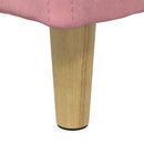 Ottoman med Opbevaring Lyserød 40 x 40 x 45 cm Fløjl