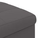 Ottoman med Opbevaring Grå 40 x 40 x 45 cm Kunstlæder