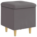 Ottoman med Opbevaring Grå 40 x 40 x 45 cm Kunstlæder