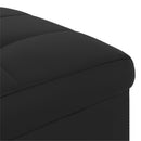 Ottoman med Opbevaring Sort 40 x 40 x 45 cm Kunstlæder