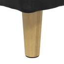 Ottoman med Opbevaring Sort 40 x 40 x 45 cm Kunstlæder