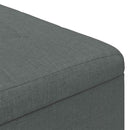 Ottoman med Opbevaring Mørkegrå 60 x 60 x 45 cm Stof