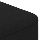 Ottoman med Opbevaring Sort 60 x 60 x 45 cm Stof