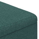 Ottoman med Opbevaring Mørkegrøn 60 x 60 x 45 cm Stof
