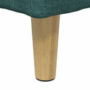 Ottoman med Opbevaring Mørkegrøn 60 x 60 x 45 cm Stof