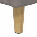 Ottoman med Opbevaring Gråbrun 60 x 60 x 45 cm Stof