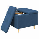 Ottoman med Opbevaring Blå 60 x 60 x 45 cm Stof