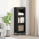 Bogskab Sort eg 40 x 30 x 121 cm Konstrueret træ