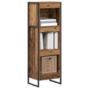 Bogskab Gammelt træ 40 x 30 x 121 cm Konstrueret træ