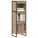 Bogskab Artisan eg 40 x 30 x 121 cm Konstrueret træ