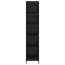 Bogskab Sort eg 40 x 30 x 189,5 cm Konstrueret træ