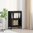 Bogskab Sort eg 60 x 30 x 86,5 cm Konstrueret træ