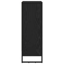 Bogskab Sort eg 60 x 30 x 86,5 cm Konstrueret træ