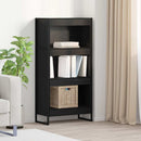 Bogskab Sort eg 60 x 30 x 121 cm Konstrueret træ