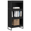 Bogskab Sort eg 60 x 30 x 121 cm Konstrueret træ