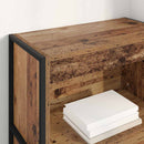 Bogskab Gammelt træ 60 x 30 x 121 cm Konstrueret træ