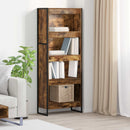 Bogskab Røget Eg 60 x 30 x 155 cm Konstrueret træ