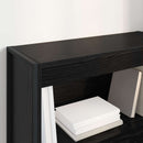 Bogskab Sort eg 80 x 30 x 86,5 cm Konstrueret træ