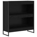 Bogskab Sort eg 80 x 30 x 86,5 cm Konstrueret træ