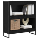 Bogskab Sort eg 80 x 30 x 86,5 cm Konstrueret træ