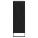 Bogskab Sort eg 80 x 30 x 86,5 cm Konstrueret træ