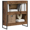 Bogskab Gammelt træ 80 x 30 x 86,5 cm Konstrueret træ