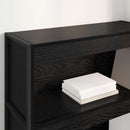 Bogskab Sort eg 80 x 30 x 121 cm Konstrueret træ